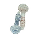 Rote Glas Pop Corn Pfeife, 6,25cm lang