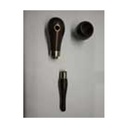 Screw-on pipe, wood, can be set at an angle, 13 cm high