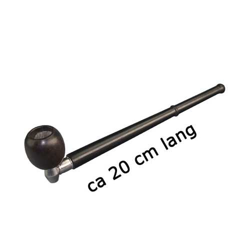 Screw pipe, metal and wood, 21 cm long