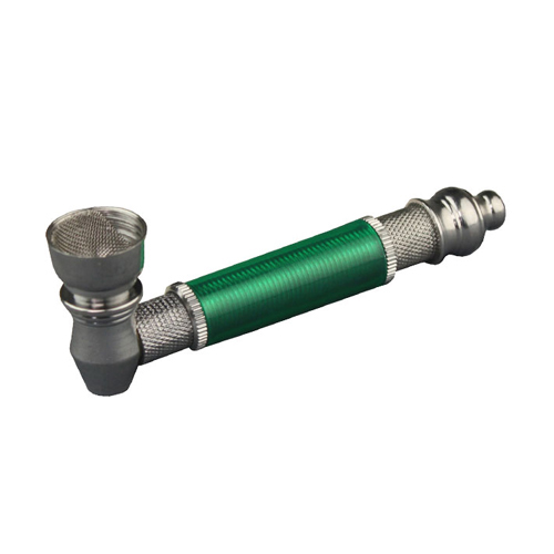 Screw pipe, metal/plastic, 9 cm long