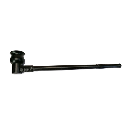 Screw pipe, dark wood, 22 cm long
