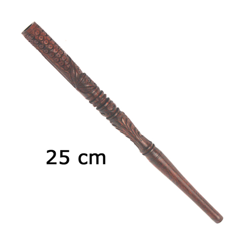 Screw pipe, dark wood, 22 cm long
