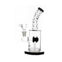 Black Hookah With Horizontal Drum, 20 cm