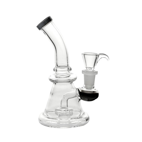 Schwarze konische Wasserpfeife, 15cm