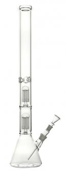 Heavy 5 mm Bong With 2 X 8-arm Percolator, 60 cm