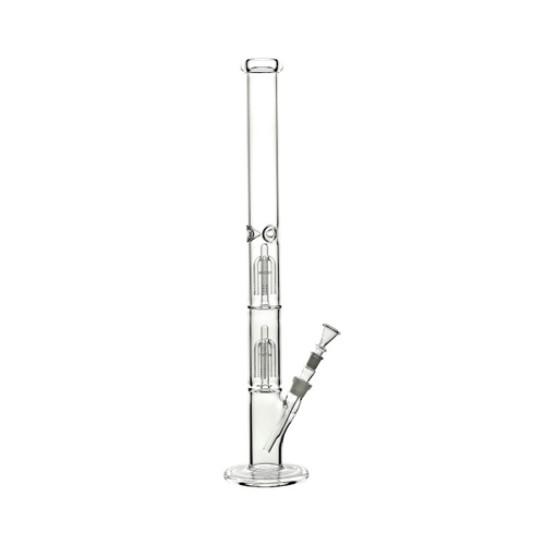 Schwere, hohe 5mm-Bong, 2 x 4-Arm-Perkolator, 60cm