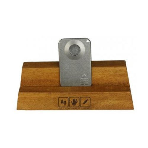 Silver Palm Leaf Magnet Pipe, Matte