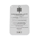 Silber Palm Leaf Magnet Pfeife, matt