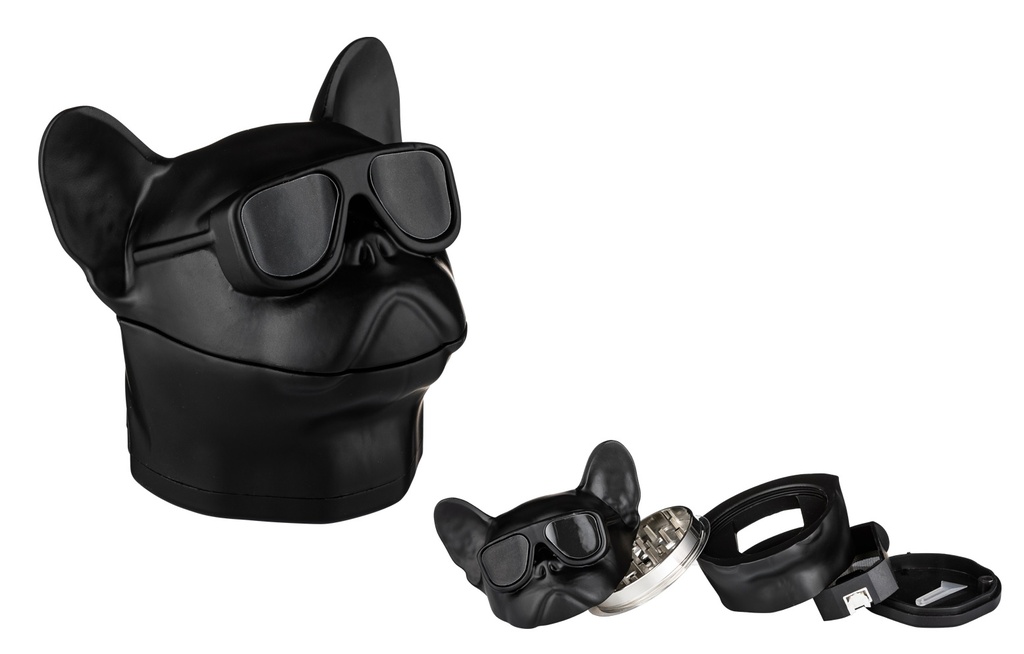 Super Heroes Grinder Hund Brille, Schwarz