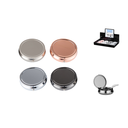 Taschen-Ascher, 40mm Ø, 1 Stück, 4 versch. Farben