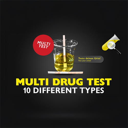 Urin-Teststreifen Multi Drogentests 10fach