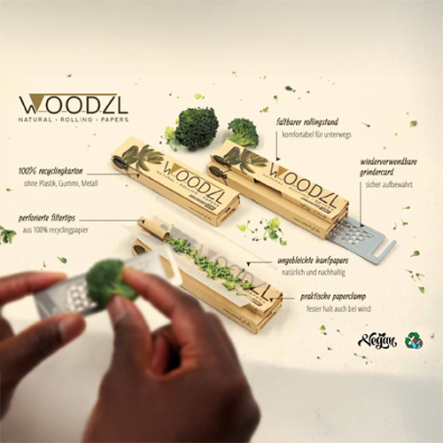 WOODZL VE24 KS Paper With Tips + Rolling Mat + Tray