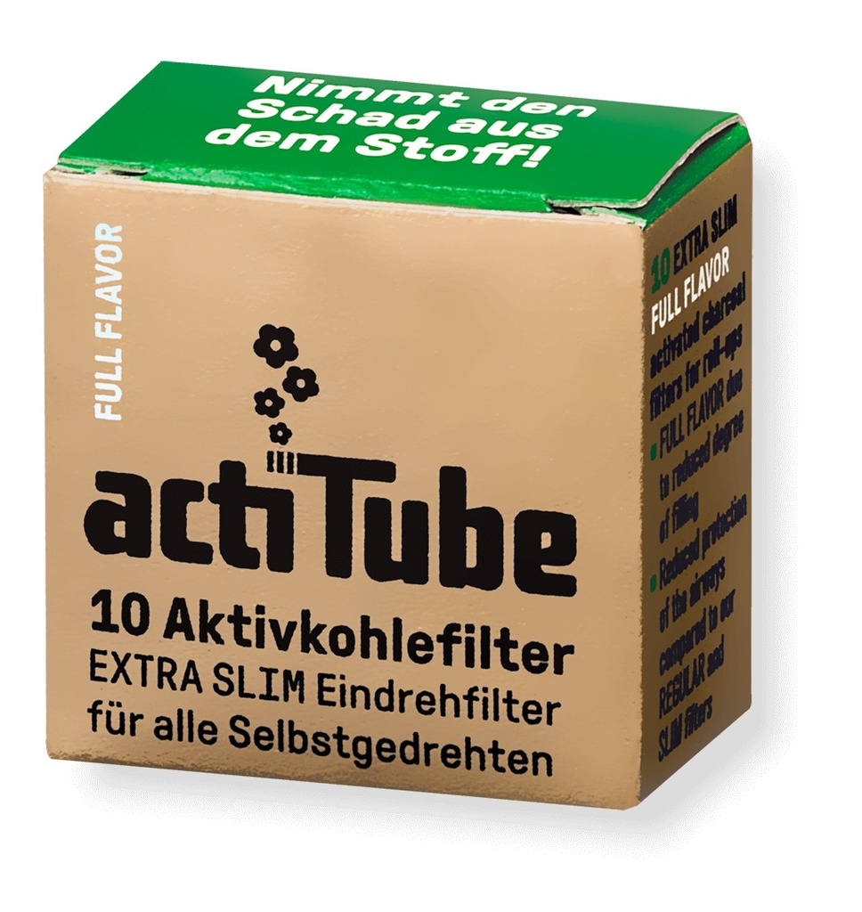 actiTube 6mmØ Extra Slim Akt.-Filter 1x 10 Pack