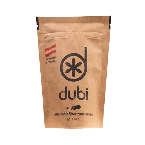 Dubi Activated Carbon Filter, 42 Pieces, 7 mm Ø