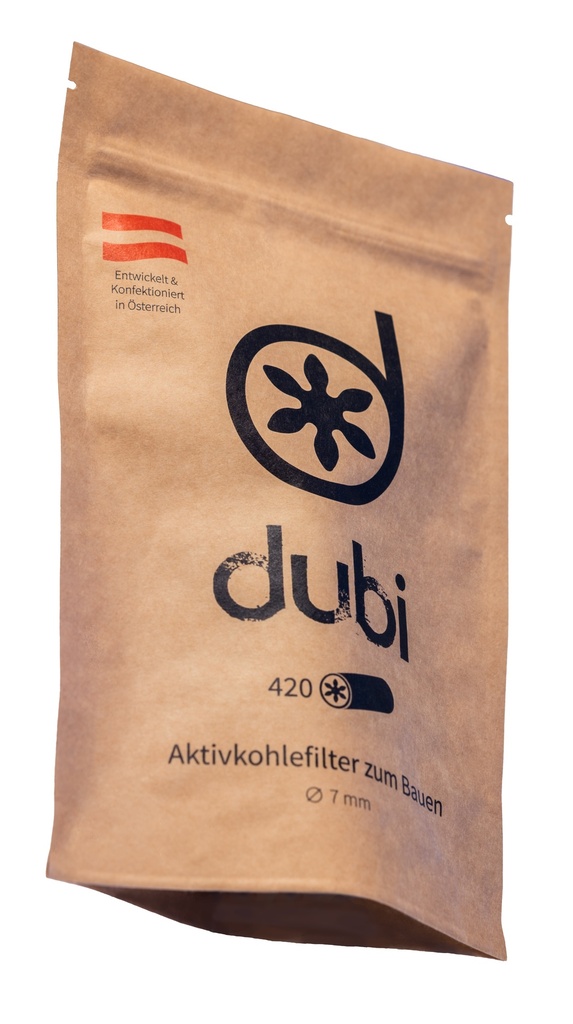 dubi Aktivkohlefilter, 420 Stück, 7 mm Ø