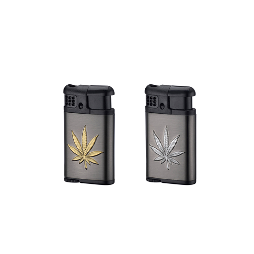 Feuerzeuge mit Cannabis Blatt, VE12
