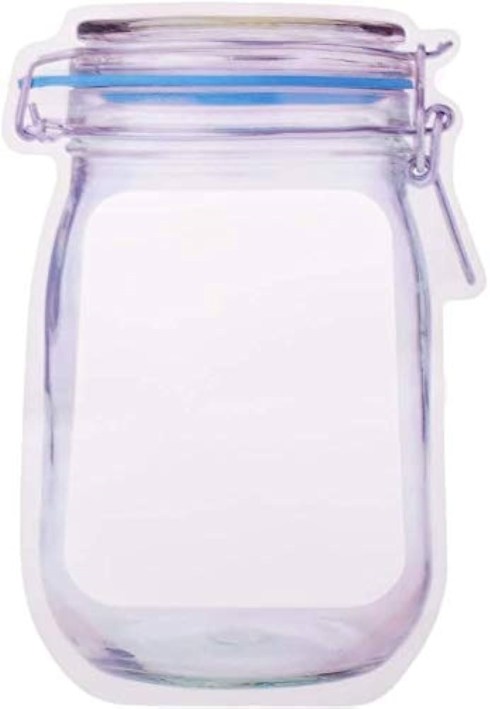 Mylar Bag, JAR Shape, 1000 Ml, Pack Of 25