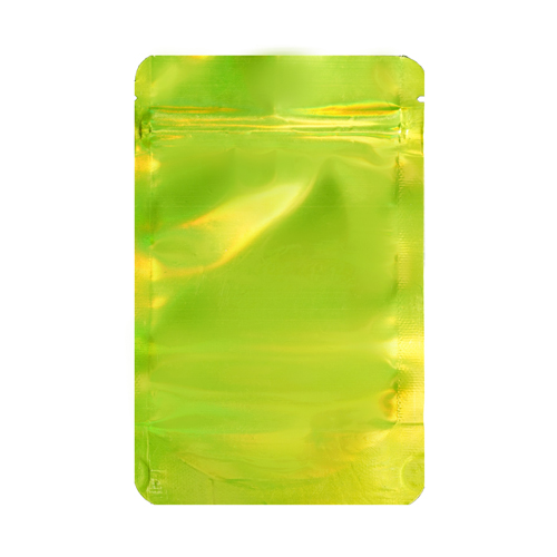 Mylar Bag 140 X 85 Mm, PU50, Green Holographic