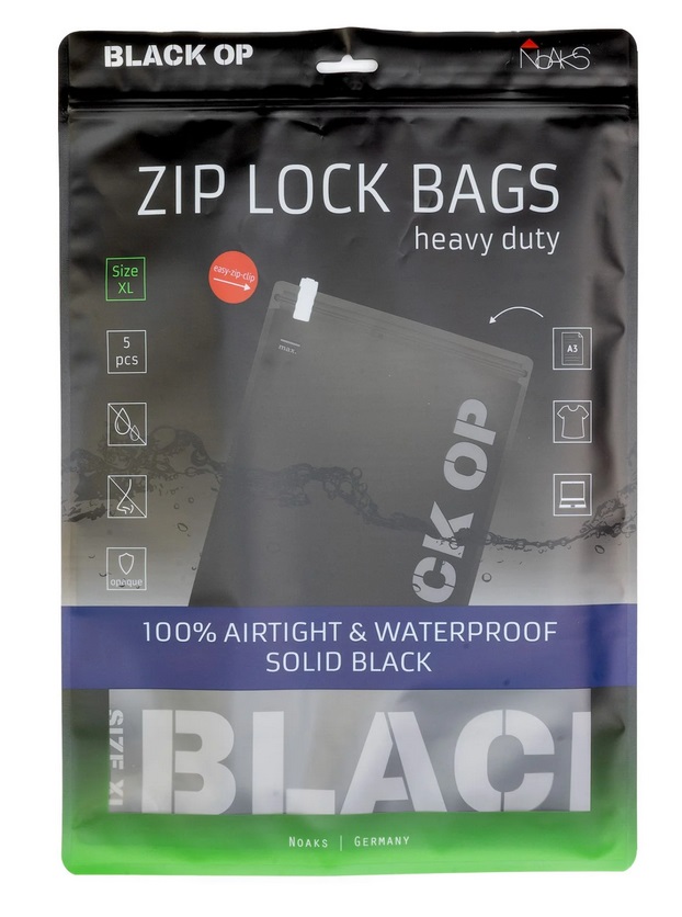 Noaks Bag XL, Schwarz opak, 5 Bags