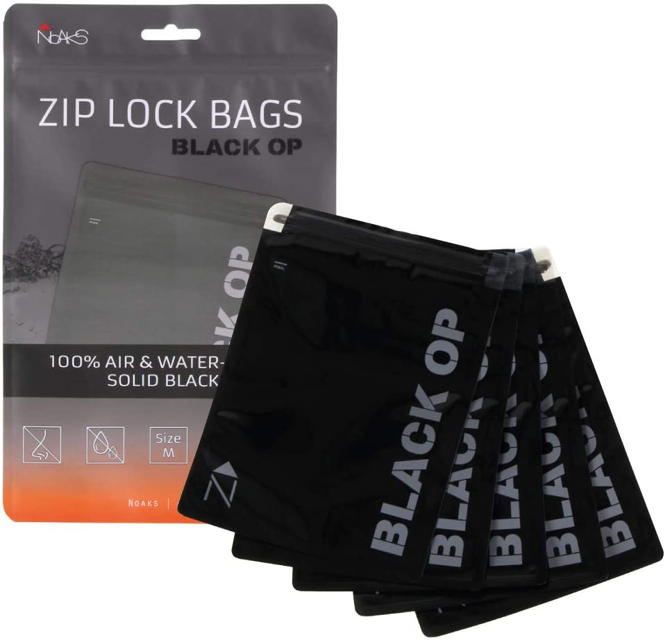 Noaks Bag M, Black Opaque, 5 Bags