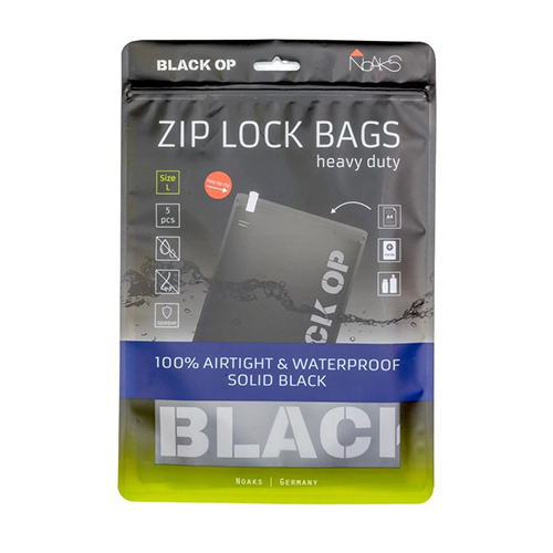 Noaks Bag L, Black Opaque, 5 Bags