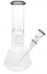 Glas Bong, Percolator with Grün Ring, 20cm