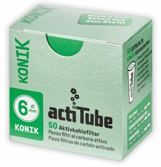 actiTube 6mmØ KONIK Akt.-Filter 1x 50 Pack