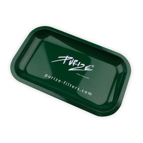 PURIZE TRAY GREEN, Metal, 27 X 16 X 2.5 cm