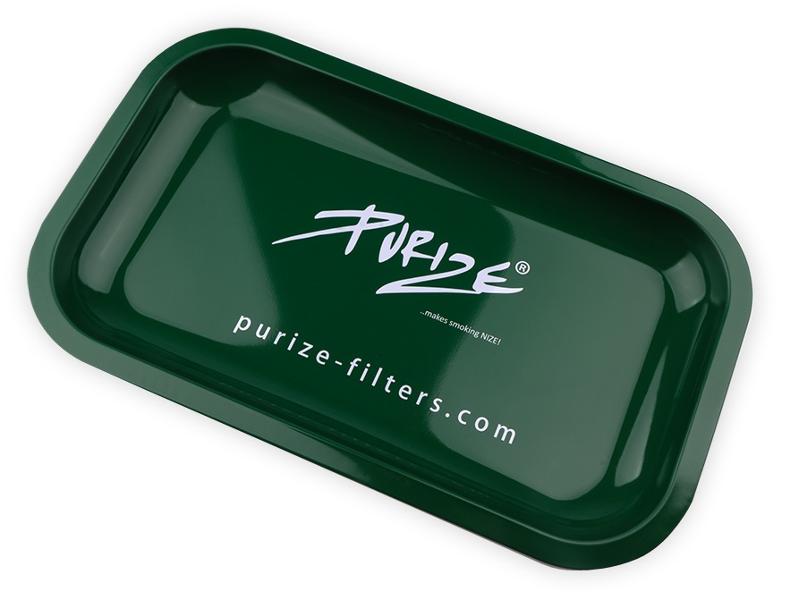 PURIZE TRAY GREEN, Metall, 27 x 16 x 2,5 cm