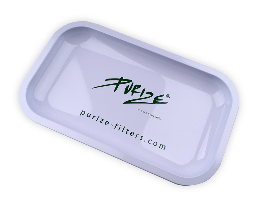 PURIZE TRAY WHITE, Metal, 27 X 16 X 2.5 cm