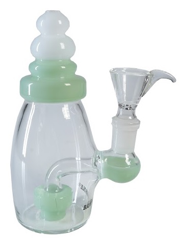 Baby Bottle Bongs, Green, 15cm