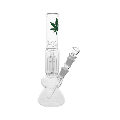 Glas Ice Bong mit 4-Arm Perculator, 30,5 cm