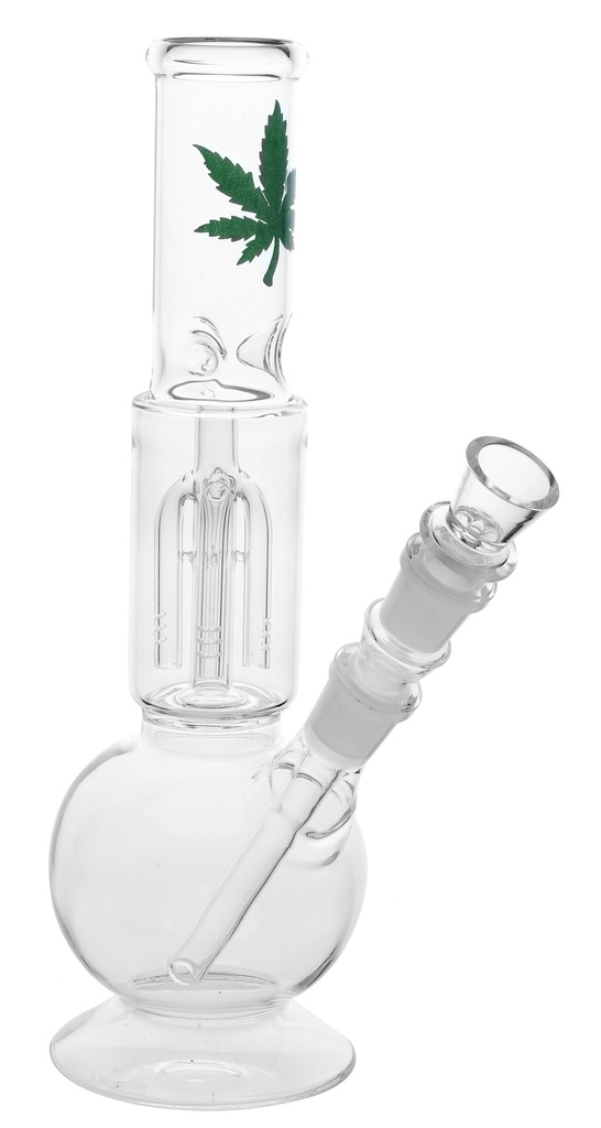 Glas Ice Bong mit 4-Arm Perculator, 30,5 cm