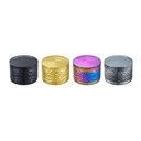 Metall Grinder, 52mmØ, 4-teilig, HAMMERED