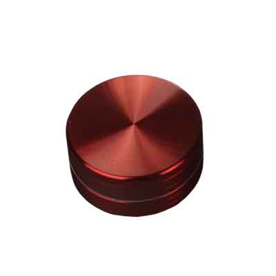 Aluminum Grinder 5 cm 2 Parts Red