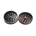 Alu Grinder, 63mm Ø, 2 teilig, schwarz