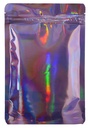 Mylar Bag 190 X 130 Mm, PU50, PURPLE HOLOGRAPHIC