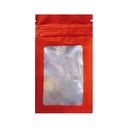 Mylarbeutel WINDOW, 100 x 60mm, VE50, Rot