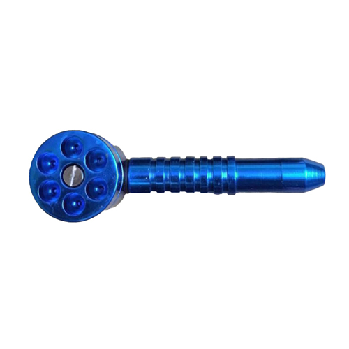 Six Shooter Pipe, approx. 12 Cm, Blue