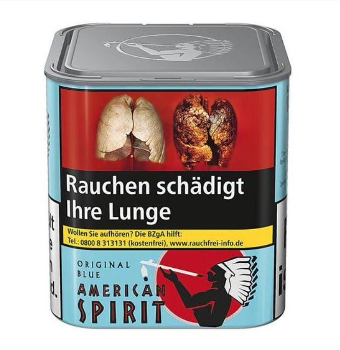 American Spirit Original Blau Tin-S Tabak, 80g