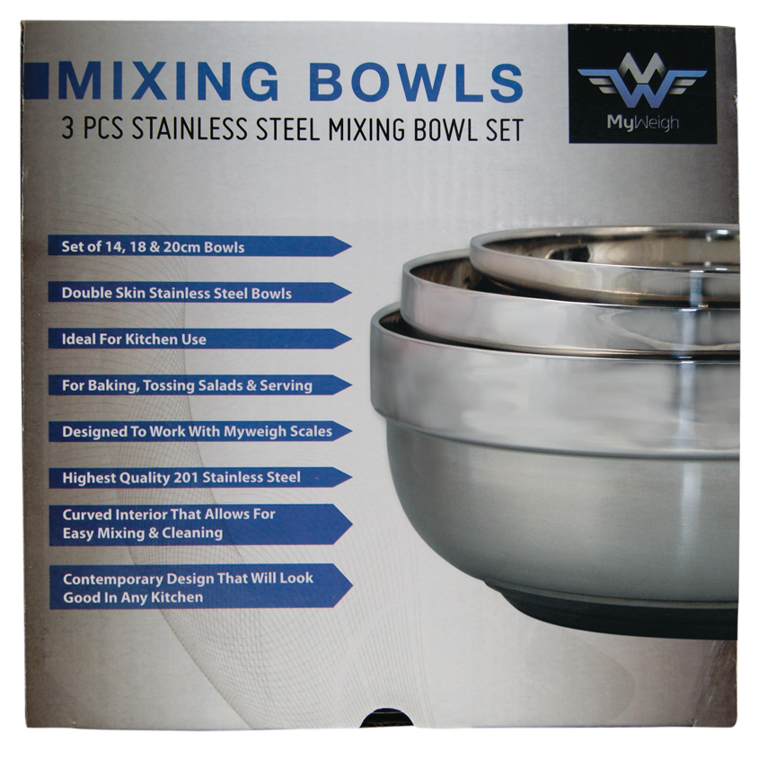 Digital Scales, Weighing Pan Set, Steel, 3 Pieces