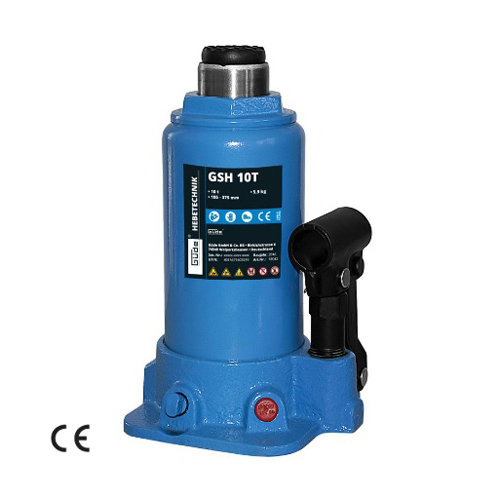 Hydraulikheber mit Pressrahmen und Pressform