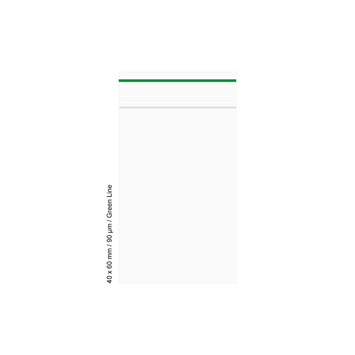 Poly Bag 4 X 6 Cm, 90 Microns, Pack Of 500, Green LINE