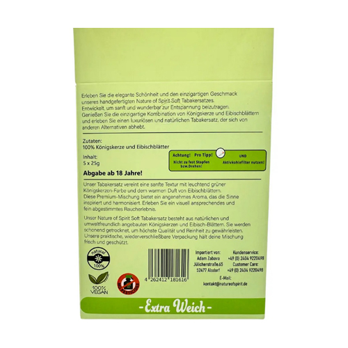 Nature Of Spirit, EXTRA SOFT, Nicotine-free, 25g