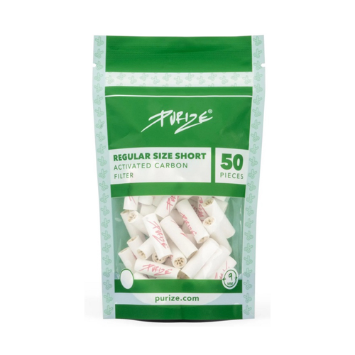 PURIZE Aktivkohlefilter 1x50er, 9mmØ SHORT