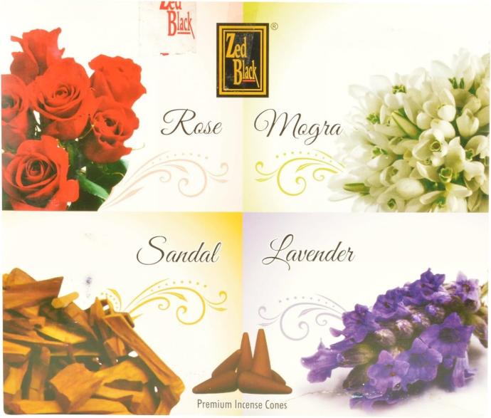 Zed Black Premium Dhoop Cone Mix 12 Pack
