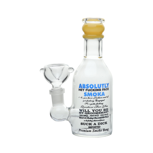 Glass Bong, Absolute Vodka, 16 cm