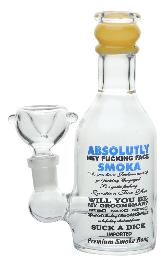 Glass Bong, Absolute Vodka, 16 cm