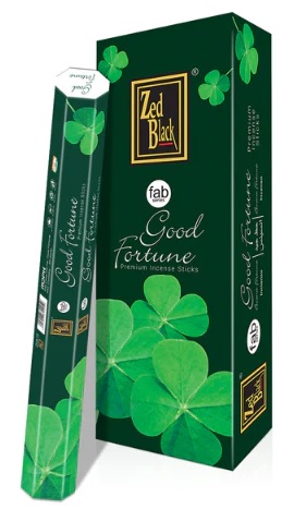 Incense, Zed Black, GOD FORTUNE, 6 packs of 20 pcs
