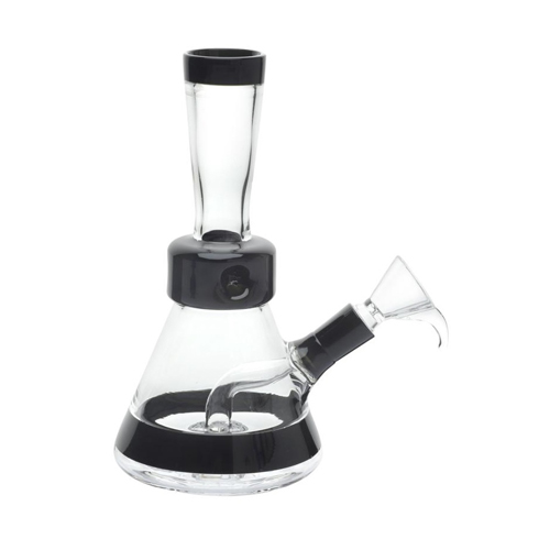 Glasbong, BLACK, Trommel-Perkolator, ca. 20cm